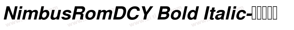 NimbusRomDCY Bold Italic字体转换
